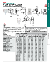 Thumbnail of document Data Sheet - TE-OND/RND Outdoor Temperature Sensors